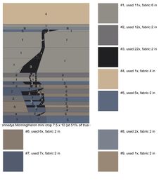 the color scheme is shown with different shades