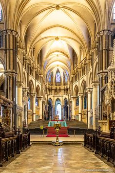 Canterbury Cathedral Christmas In Britain, Canterbury Cathedral Interior, Inverness Cathedral, Arundel Cathedral, Christmas Travel Destinations, Dover Castle, London England Travel, White Cliffs Of Dover