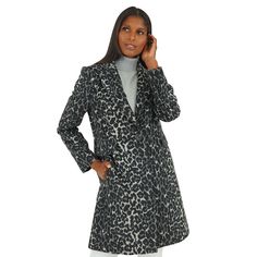 Protect yourself from the elements with this women's Fleet Street long animal print coat. Click on this WOMEN'S GUIDE to find the perfect fit and more! Protect yourself from the elements with this women's Fleet Street long animal print coat. Click on this WOMEN'S GUIDE to find the perfect fit and more! FEATURES 2 front side entry pockets 1-button front, snap closure Notch collar Back waist belt Long sleeves Fully linedFIT & SIZING 36-in. length from shoulder to hem Designed to hit above the knee Elegant Winter Leopard Print Outerwear, Elegant Leopard Print Winter Outerwear, Elegant Leopard Print Outerwear For Winter, Elegant Leopard Print Outerwear For Work, Winter Workwear Outerwear In Leopard Print, Fleet Street, Plus Size Outerwear, Print Coat, Notch Collar