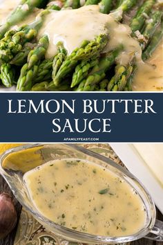 this lemon butter sauce is the perfect side for asparagus or asparagus