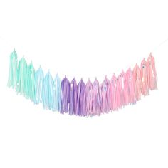 a multicolored streamer hanging from the ceiling