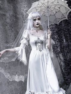 Light Goth, Ghost Dresses, Bubble Goth, Goth Outfit Ideas, Out Of Service