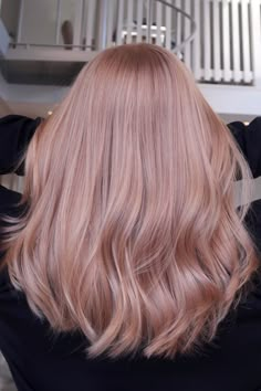 Blond Rose, Strawberry Blonde Hair Color, Strawberry Hair, Hair Color Streaks, Balayage Blonde