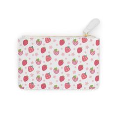 Strawberries and Daisies Mini Clutch Bag - Bags - Kristine Celestine Strawberries And Daisies, Pretty Design, Dress Jewelry, Everyday Essentials, Phone Case Accessories, Fun Bags, Kids Dress, Scrunchies, Cruelty Free