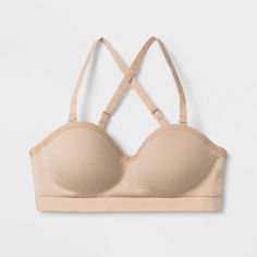 Whether it's her first school dance or her next step in the bra department, keep your gal comfortable and confident in the Seam-free Hybrid Strapless bra from Maiden Form. Complete with removable straps, your gal will feel gentle support in the wire-free molded cups of this bra when she wears the straps and when she does not. Either way she wears it, she'll feel covered in this seam-free, easy to pull over bra all day long. Perfect for under any style of top. Spring Strappy Sports Bra With Built-in Bra, Fitted Push-up Bra With Straps, Fitted No-show Bra With Adjustable Straps, Supportive Medium Bust Support Bra For Summer, Fitted Full Coverage Bra With Straps, Fitted Push-up Sports Bra With Straps, Fitted Strappy Bra With Removable Pads, Fitted Seamless Sports Bra With Adjustable Straps, Fitted Low-cut Bra With Straps