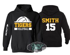 Volleyball Hoodie | Volleyball Spirit Wear | Custom Volleyball Hoodie | Customize your team and colors | Youth or Adult PLEASE READ BEFORE ORDERING WE CANNOT RUSH ORDERS OR CREATE NEW DESIGNS DURING PEAK SEASON AUG - MAY. IF YOU NEED TO CANCEL PLEASE DO SO WITHIN 24HRS Please read full description before ordering we cannot be responsible for mistakes made by not reading the full description. If you want to upgrade hoodie to Bella Canvas here is the link to purchase https://www.gavinsallye.com/pr Drumline Shirts, Soccer Dad Shirt, Volleyball Hoodie, Band Mom Shirts, Custom Volleyball, Hoodie Customize, Mom Tank Tops, Volleyball Tshirts, Baseball Tee Shirts