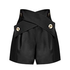 Gorgeous high waist shorts features a four-button criss cross design Available in two colors See size guide All items ship free! Please allow 7-10 business days for delivery Short Elegantes, Women Shorts, Loose Shorts, Summer Fashion Outfits, Cute Shorts, High Waisted Shorts, Roxy, Short Pants, Emporio Armani