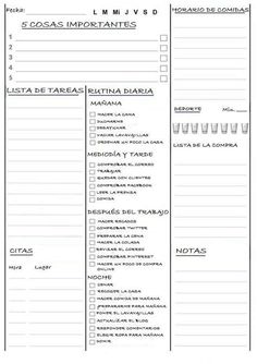 a printable planner with the words, social information and other things to do on it