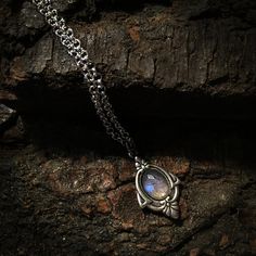 Aria Antique Silver Labradorite Necklace - Silver Fiery Labradorite Necklace - Antique labradorite Pendant Necklace Mystical Silver Necklace With Oxidized Finish, Bohemian Silver Labradorite Necklaces, Bohemian Silver Labradorite Necklace, Mystical Hand Forged Labradorite Necklace, Oxidized Moonstone Pendant Necklace, Moonstone Pendant Necklace With Oxidized Finish, Silver Oxidized Moonstone Necklace, Mystical Hand Forged Silver Necklaces, Silver Engraved Moonstone Necklace