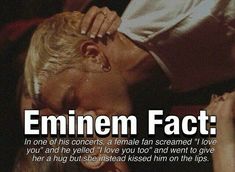 a man kissing another man's forehead with the caption emiimen fact