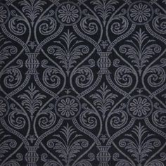 a black and white wallpaper with an intricate design on it's side,