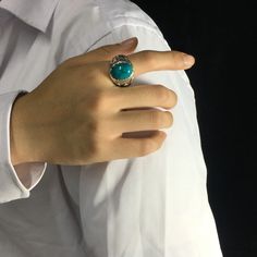 Sterling Silver Genuine Boho Oval Turquoise Ring Boho Turquoise, Creative Problem Solving, Turquoise Ring Silver, Turquoise Boho, Native American Turquoise, American Turquoise, Men Ring, Bohemian Rings, Mood Swings