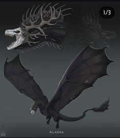 two dragon like creatures with horns on their heads