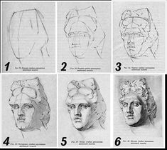 the steps to drawing head and shoulders