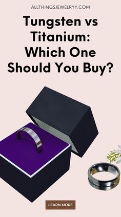 an open box with two wedding rings in it and the words, how do you buy?