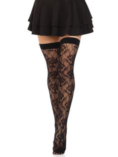 Showcase your flirty style by adding these floral thigh high stockings by Leg Avenue to your wardrobe. Comfort is key when it comes to thigh highs, so we designed these stretchy fishnet stockings to be on call day and night. The stunning rose detail and diamond pattern pairs perfectly with sexy lingerie or date night outfits. Package includes: 1 PC High quality hosiery fabric for long lasting wear Breathable fishnet Ultra-soft and stretchy wide band top Stunning floral lace design Reinforced toe Flirty Style, Date Night Outfits, Elegant Moments, Real Doll, Rosé Details, Leg Avenue, Thigh High Stockings, Fishnet Stockings, Black Knees