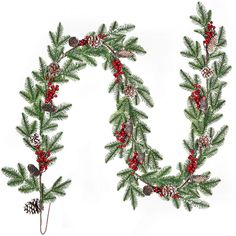 PRICES MAY VARY. 🎄Winter Garland Berries: 6' long Artificial Red Berry Garland with Green Leaves. Each holiday greenery garland have iron wire for easy hanging.Perfect to Decorate for the Holidays & Fall Indoor & Outdoor 🎄Indoor & Outdoor Use: The Christmas Berry garland is a perfect for indoor, outdoor, fall decor, home, table, garden, mantel, fireplace, door frame, doorway, family parties, wedding decoration, Thanksgiving Day and Christmas Day. 🎄Realistic foam & plastic berry clusters and s Table Runner Centerpiece, Fireplace Table, Berry Branch, Mantel Fireplace, Winter Garland, Winter Greenery, Holiday Greenery, Fireplace Mantel Decor, Pine Garland