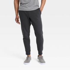 Why we're ALL IN: Regular-fit joggers in midweight fleece fabric for indoor and outdoor workouts. Side pockets for stashing go-to essentials, an elasticized waistband with a drawstring for a customizable fit and ribbed ankles to keep out the cold. All in Motion™: Made for every move, priced for every day. Gray Casual Activewear Sweat Resistant, Casual Gray Sweat-resistant Activewear, Gray Fleece Activewear For Jogging, Gray Fleece Athleisure Joggers, Casual Tapered Leg Joggers For Gym, Moisture-wicking Fleece Bottoms For Jogging, Casual Sweat-resistant Sports Bottoms, Casual Sweat Resistant Sports Bottoms, Gray Moisture-wicking Relaxed Fit Sweatpants