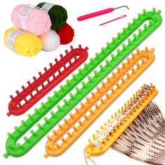 PRICES MAY VARY. ❤️[Easy-to-use Knitting Loom Set for Beginners] Coopay knitting looms are very fun and easy for beginners to learn to use. If you try to learn how to knit and crochet and can't do it, but these knitting looms kit can make you a successful knitter/crocheter. You can watch some videos online or follow the instructions to make many fun yarn crafts. Loom knitting saves a lot of time and makes your work very efficient, you can easily and quickly complete a hat or scarf. ❤️[Widely Use Loom Blanket, Loom Board, Scarf Blanket, Large Knitting, Peg Loom, Knitting Loom, Blanket Shawl, Knitting Kit, Craft Area