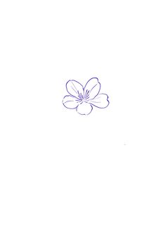 a drawing of a flower on a white background