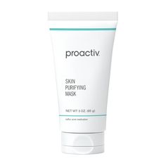 Proactiv's Skin Purifying Mask is a sulfur (6%) acne face mask that heals breakouts, clears pores, reduces oil, and prevents new pimples from forming. It’s made with kaolin clay, a natural mineral that acts like a magnet and draws pore-clogging impurities out of the skin. A creamy, soothing formula, Skin Purifying Mask treats acne while reducing redness and helping with irritation. It also works hard to deep clean skin, which helps shrink the appearance of pores. Use it as a 10-minute mask or an Deep Clean Skin, Acne Face Mask, Acne Face, Vitamin F, Clear Pores, Face Acne, Kaolin Clay, Deep Clean, How To Treat Acne