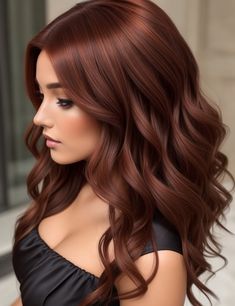 Chocolate Copper Hair Styles | Hairstyles Amber Hair, Hair Color Formulas, Hair Color Auburn, Copper Hair Color, Winter Hair Color, Hair Color And Cut, Red Hair Color, Hair Inspiration Color, Winter Hairstyles