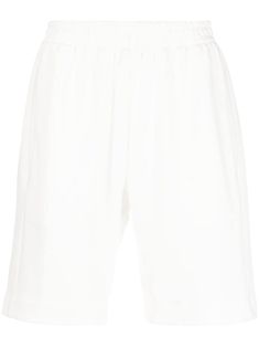 white cotton jersey knit high waist/mid-rise elasticated drawstring waistband two side inset pockets above-knee length When buying this unisex item, keep in mind that it is graded in standard men's sizing. Conscious: We've partnered with Good On You – an ethical agency that rates how sustainably brands perform. This item comes from a brand that performs well in relation to their impact on the planet. Pretty Clothing, Track Shorts, White Jersey, High Rise Shorts, Drawstring Waistband, Online Shopping Clothes, Jersey Shorts, Short Outfits, Pretty Outfits