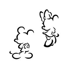 an image of two cartoon characters in black and white, one is flying through the air