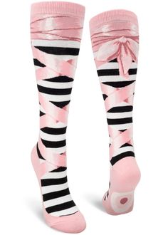 Ballerina Socks, Cute Knee High Socks, Pretty Socks, Corset Looks, Bellingham Wa, Logo Knit, Ballet Fashion, Comfortable Socks, Socks For Women