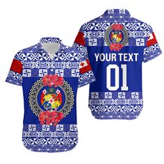 (Custom Personalised) Tonga Emancipation Day Hawaiian Shirt Independence Day - Simple Ngatu Heilala Flower - Blue LT8 Blue - Polynesian Pride Heilala Flower, Emancipation Day, Flower Blue, Tonga, Tailored Shirts, Delivery Man, Moisture Wicking Fabric, Summer Shirts, Upper Body