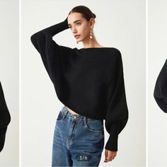 Slouchy Oversized Rib Crop Sweater 1 Composition: 100% Acrylic Design: Plain Style: Casual Thickness: Regular Material: Knit Occasion: Leisure Oversized Pullover Sweaters, Red Knit Sweater, Summer Sweater, Acrylic Design, Slouchy Sweater, Sweater Trends, Plain Style, Crop Sweater, Crop Top Sweater