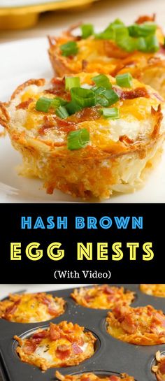 hash browns egg nests with video