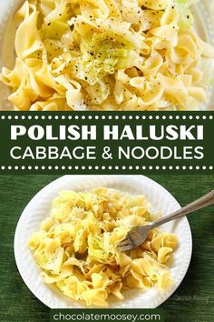 polish haluski cabbage and noodles with broccoli