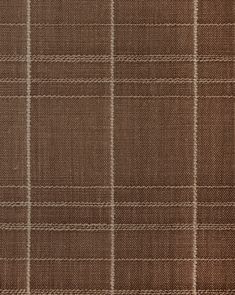 a brown and white plaid fabric