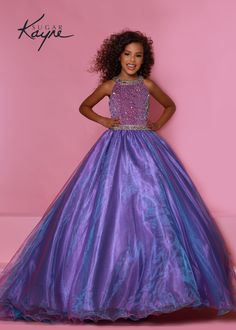 Sugar Kayne By Johnathan Kayne Girls Stretch Velvet Organza Pageant Dress Organza Styles, Johnathan Kayne, Mnm Couture, Jasz Couture, Plastic Dress, Girls Pageant Dresses, Ball Gown Skirt, Beaded Collar, Pageant Dress