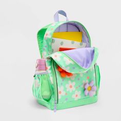 Kids' Novelty 17" Backpack 3d Daisy - Cat & Jack™️ : Target Cute Green Backpack With Zipper Closure, Cute Green Backpack For Students, Cute Green Student Backpack, Cute Green Softback Bag, Cute Green Backpack For Everyday Use, Cute Green Bags For Back To School, Playful Green Backpack For Travel, Cute Green Backpack For Back To School, Green Playful Backpack For Playtime