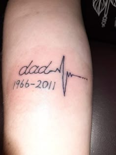 Dead Dad Tattoo Ideas For Daughter, Dead Dad Tattoo, Tattoo For Dad Passing, Memorial Tattoos Dad, Small Memorial Tattoos Grandparents, Dad Tattoo In Memory Of, Simple Memorial Tattoos