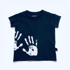 Nwt Kids Nununu Hand Print Raw Tee Black With White Hand Prints Side Logo Pristine Size 6-7 Thermal Hand Print Shirt, Playful Black Cotton Shirt, Black Cotton Tops For Playwear, Black Cotton Tops For Family Matching, Casual Screen Print Tops For Playtime, Crew Neck Tops With Screen Print For Playtime, Playful Black Tops For Playtime, Playful Black Top With Letter Print, Playful Black Tops With Letter Print