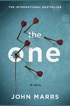 a book cover for the one by john marks and an image of two red flowers