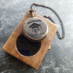 Father's Gift Set PERSONALIZED Pocket Watch, Custom Pocket Watch Graduation Gift,  Pocket Watch With Wooden Box Engraved wood box set includes pocket watch. All item can customized. This makes a perfect gift for your dad, husband, grandpa, and groom, groomsmen or any of the wonderful men in your life. Unique gift idea for any occasion like wedding, birthday, engagement or any holidays. A pocket watch is a classic gift that every man should have. This classic item never goes out of style. These a Doctor Appreciation Gifts, Graduation Gifts For Guys, Adventure Gifts, Groom Groomsmen, Wooden Case, Engraved Wood, Watch Gifts, Box Gift, Wood Box