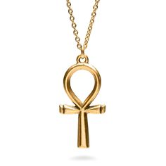 Egyptian Writing, Ankh Jewelry, Egyptian Inspired Jewelry, Ankh Pendant, Egyptian Ankh, Egyptian Inspired, Inspired Jewelry, Eternal Life, Brass Chain