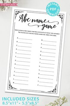 the printable wedding game is ready to be played