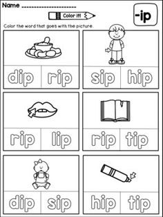 worksheet for beginning and ending sounds with pictures to help students learn the words