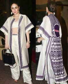 Indian Fusion Outfits, Fusion Outfits, Cake Candy, Kurti Designs Party Wear, Kareena Kapoor Khan, Dress Indian Style, Fancy Dress Design, Designer Outfits