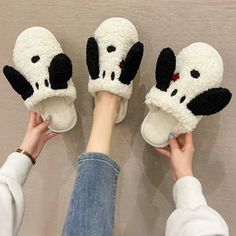 Imported Super Soft and Comfortable Plush Snoopy Head-Shaped Slip-On Slippers. Thick memory foam sole with padded, sherpa-covered outer provide superb comfort and warmth. Firm but flexible bottom sole with traction grooves for secure footing. Small heart embroidered under one ear for added decor. PLEASE GO BY SLIPPER MEASUREMENTS TO ENSURE CORRECT FIT. Adult Large (US 9-10/Euro 40-41): 10.5" long x 4.5" wide at ball of foot. NEW Camp Snoopy, Snoopy Christmas, Miniature Gift, Get Well Cards, Musical Movies, Small Heart, Enamel Jewelry, Plush Dolls, Book Gifts