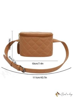 BirdinBag - Womens Waist Bag: Stylish, Spacious, and Versatile Fanny Pack for Daily Travel Brown Large Capacity Belt Bag For On-the-go, Large Capacity Beige Belt Bag As Shoulder Bag, Trendy Portable Shoulder Belt Bag, Brown Large Capacity Belt Bag, Beige Belt Bag With Large Capacity, Brown Travel Belt Bag, Trendy Large Capacity Pouch Belt Bag, Large Capacity Tote Belt Bag For Travel, Large Capacity Beige Pouch Belt Bag