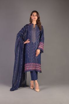 Bareeze Peach Blossom 1 Bnl1133 Blue Collection 2021 Elegant Blue Kurta With Naqshi Detailing, Elegant Blue Kurta With Naqshi, Summer Blue Lawn Suit With Chikankari Embroidery, Blue Summer Lawn Suit With Chikankari Embroidery, Spring Cambric Dresses With Long Sleeves, Long Sleeve Cambric Dresses For Spring, Spring Long Sleeve Cambric Dress, Spring Anarkali Dress In Cambric, Blue Straight Kurta Dresses For Spring