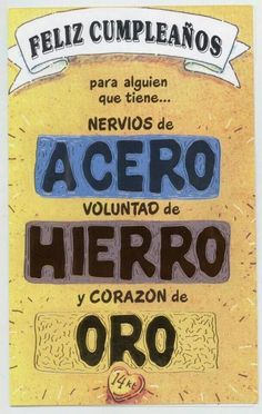 a poster with words written in spanish on the front and back of it, as well as