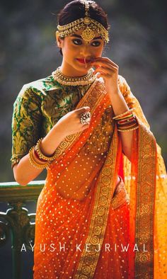 Fresh New Bridal Lehenga & Bridal Saree Designs by Ayush Kejriwal! Orange Lehenga Color Combos, Lehenga Color Combos, Ayush Kejriwal, Orange Lehenga, Orange Saree, Indian Bridal Lehenga, Indian Look, Simple Sarees, Indian Bridal Wear