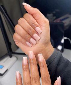 @cheryshpx Nails Business, Acrylic Nails Nude, Acrylic Nail Shapes, Brown Acrylic, Simple Acrylic, Hard Nails, Colored Acrylic Nails, Girly Acrylic Nails, Work Nails